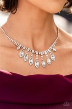 Load image into Gallery viewer, REIGNING Romance White Necklace - Paparazzi Accessories
