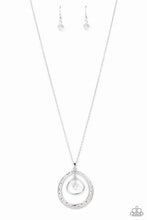 Load image into Gallery viewer, Tasteful Teardrops White Necklace - Paparazzi Accessories

