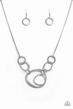 Load image into Gallery viewer, Progressively Vogue Silver Necklace - Paparazzi Accessories
