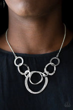 Load image into Gallery viewer, Progressively Vogue Silver Necklace - Paparazzi Accessories
