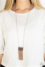 Load image into Gallery viewer, Totally Tassel Copper Necklace - Paparazzi Accessories
