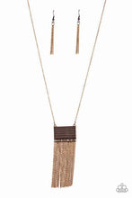 Load image into Gallery viewer, Totally Tassel Copper Necklace - Paparazzi Accessories

