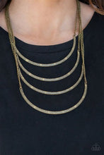 Load image into Gallery viewer, It Will Be Over MOON Brass Necklace - Paparazzi Accessories
