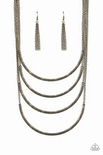 Load image into Gallery viewer, It Will Be Over MOON Brass Necklace - Paparazzi Accessories
