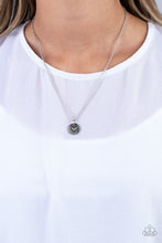 Load image into Gallery viewer, Stamped Sentiment Silver Necklace - Paparazzi Accessories
