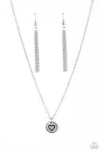 Load image into Gallery viewer, Stamped Sentiment Silver Necklace - Paparazzi Accessories
