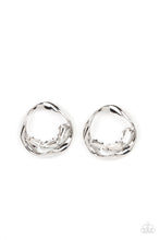 Load image into Gallery viewer, Imperfect Illumination White Earrings - Paparazzi Accessories
