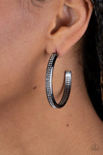 Load image into Gallery viewer, Flash Freeze Black Earrings - Paparazzi Accessories
