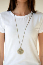 Load image into Gallery viewer, Mandala Melody Brass Necklace - Paparazzi Accessories
