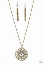 Load image into Gallery viewer, Mandala Melody Brass Necklace - Paparazzi Accessories
