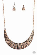 Load image into Gallery viewer, Metallic Mechanics Copper Necklace - Paparazzi Accessories
