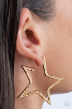 Load image into Gallery viewer, All-Star Attitude Gold Earrings - Paparazzi Accessories

