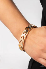 Load image into Gallery viewer, Editor-in-LEAF Gold Bracelet - Paparazzi Accessories
