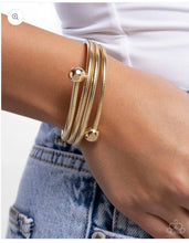 Load image into Gallery viewer, Calmly Coiled Gold Bracelet - Paparazzi Accessories
