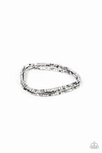 Load image into Gallery viewer, Block Bash Silver Bracelet - Paparazzi Accessories
