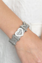 Load image into Gallery viewer, Heart of Mom Silver Bracelet - Paparazzi Accessories
