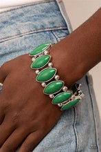 Load image into Gallery viewer, Cry Me a RIVERA Green Bracelet - Paparazzi Accessories
