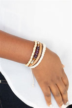 Load image into Gallery viewer, Natural-Born Navigator Purple Bracelet - Paparazzi Accessories
