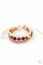 Load image into Gallery viewer, Natural-Born Navigator Purple Bracelet - Paparazzi Accessories
