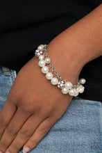 Load image into Gallery viewer, The GRANDEUR Tour White Bracelet - Paparazzi Accessories
