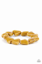 Load image into Gallery viewer, Shark out of Water Yellow Bracelet - Paparazzi Accessories
