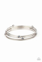 Load image into Gallery viewer, Flawlessly Floral Blue Bracelet - Paparazzi Accessories
