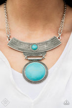 Load image into Gallery viewer, Lasting EMPRESS-ions Blue Necklace - Paparazzi Accessories
