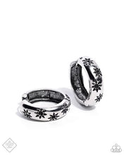 Load image into Gallery viewer, Celestial Clique Silver Hoop Earrings - Paparazzi Accessories

