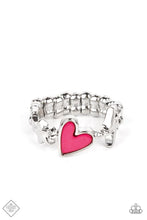 Load image into Gallery viewer, Contemporary Charm Pink Ring - Paparazzi Accessories

