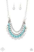 Load image into Gallery viewer, Leave Her Wild Blue Necklace - Paparazzi Accessories
