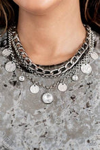 Load image into Gallery viewer, Industrial Noise White Necklace - Paparazzi Accessories

