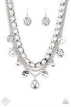 Load image into Gallery viewer, Industrial Noise White Necklace - Paparazzi Accessories
