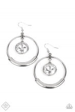 Load image into Gallery viewer, Urban Echo White Earrings - Paparazzi Accessories
