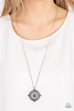 Load image into Gallery viewer, Compass Composure Blue Necklace - Paparazzi Accessories
