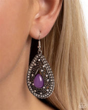 Load image into Gallery viewer, Cloud Nine Couture Purple Earrings - Paparazzi Accessories
