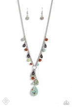 Load image into Gallery viewer, Notably Natural Blue Necklace - Paparazzi Accessories
