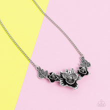 Load image into Gallery viewer, Botanical Breeze Silver Necklace - Paparazzi Accessories
