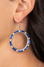 Load image into Gallery viewer, Gritty Glow Blue Earrings - Paparazzi Accessories
