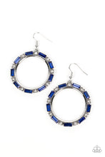 Load image into Gallery viewer, Gritty Glow Blue Earrings - Paparazzi Accessories
