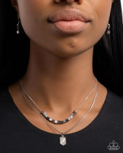 Load image into Gallery viewer, Layered Legato Silver Necklace - Paparazzi Accessories
