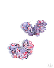 Load image into Gallery viewer, Whimsical Walk Purple Hoop Earrings - Paparazzi Accessories
