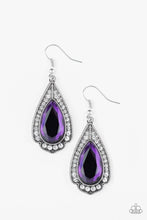 Load image into Gallery viewer, Superstar Stardom Purple Earrings - Paparazzi Accessories
