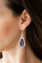 Load image into Gallery viewer, Superstar Stardom Purple Earrings Paparazzi 
