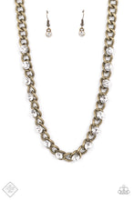 Load image into Gallery viewer, Major Moxie Brass Necklace - Paparazzi Accessories
