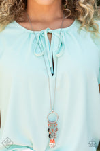 Load image into Gallery viewer, Totally Trolling Orange Necklace - Paparazzi Accessories
