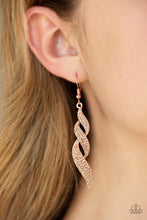 Load image into Gallery viewer, On Fire Copper Earrings
