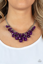 Load image into Gallery viewer, Broadway Bustle Purple Necklace - Paparazzi Accessories
