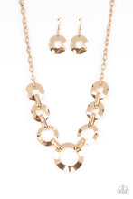 Load image into Gallery viewer, Mechanical Masterpiece Gold Necklace - Paparazzi Accessories
