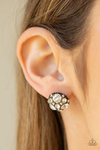 Load image into Gallery viewer, Diamond Daze Brass Post Earrings Paparazzi
