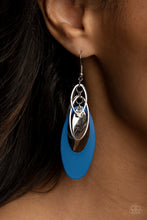 Load image into Gallery viewer, Ambitious Allure Blue Earrings - Paparazzi Accessories
